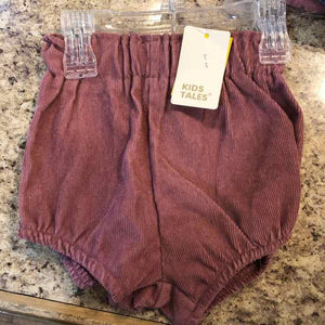 Kids Tales Mauve Solid Child Size 6 m Girl's Shorts