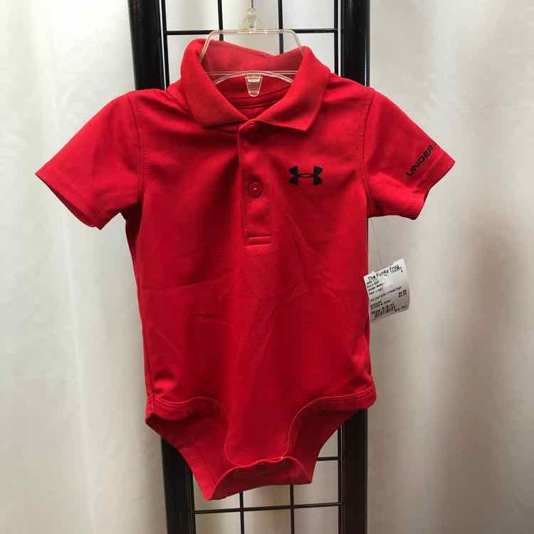 Under Armour Red Logo Child Size 6-9 m Boy's Shirt