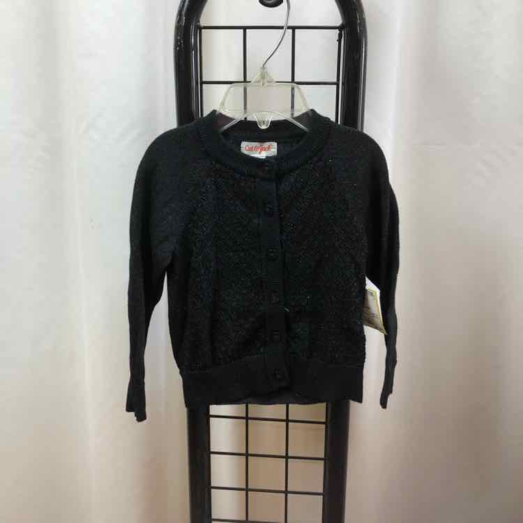 CAT Black Sparkly Child Size 18 m Girl's Sweater
