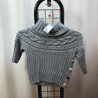 Matilda Jane Gray Solid Child Size 8 Girl's Sweater