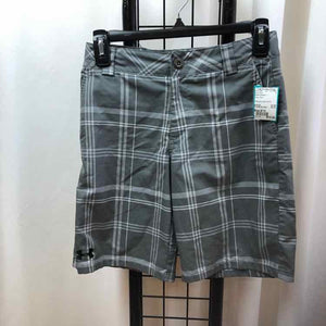 Under Armour Gray Plaid Child Size 8/10 Boy's Shorts