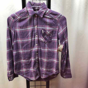 Abercrombie Purple Plaid Child Size 9/10 Girl's Shirt