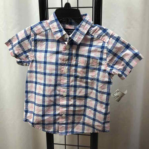 Children's Place Pink Checkered Child Size 18-24 m Boy's Shirt