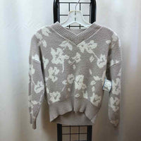 Abercrombie Tan Floral Child Size 11/12 Girl's Sweater