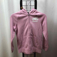 Roots Pink Logo Child Size 8/10 Girl's Sweatshirt