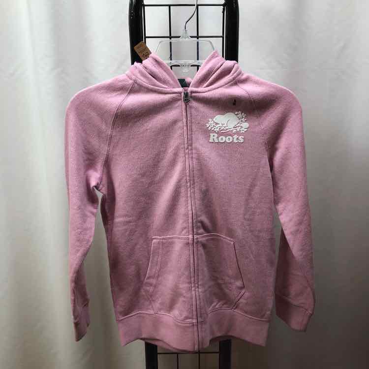 Roots Pink Logo Child Size 8/10 Girl's Sweatshirt