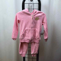 Juicy Couture Pink Logo Child Size 18 m Girl's Jogging Suit