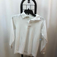 Tom Sawyer White Solid Child Size 10/12 Boy's Shirt