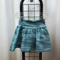 zella Turquoise Stripe Child Size 4 Girl's Skirt