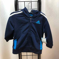 Adidas Navy Solid Child Size 6 m Boy's Sweatshirt