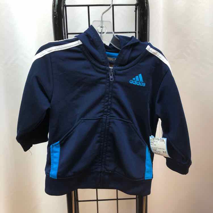Adidas Navy Solid Child Size 6 m Boy's Sweatshirt