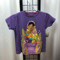 Piccolina Purple Graphic Child Size 7 Girl's Shirt
