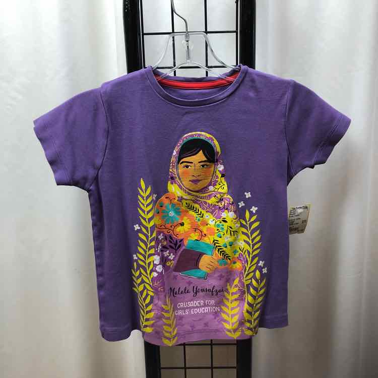 Piccolina Purple Graphic Child Size 7 Girl's Shirt