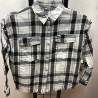 That's It! Black Plaid Child Size 10 Girl's Shirt