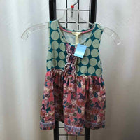 Matilda Jane Blue Dotted Child Size 8 Girl's Shirt
