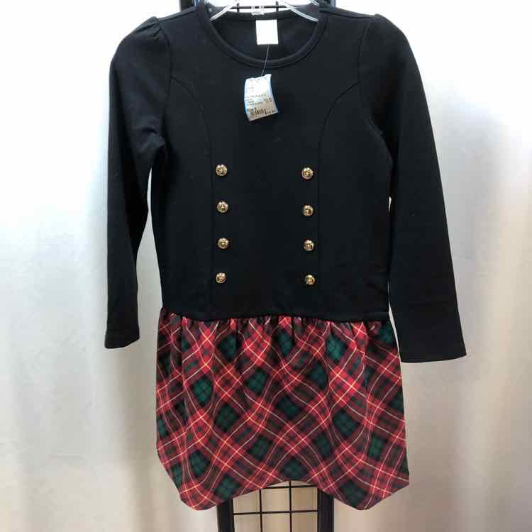 Gymboree Black Plaid Child Size 8 Girl's Dress