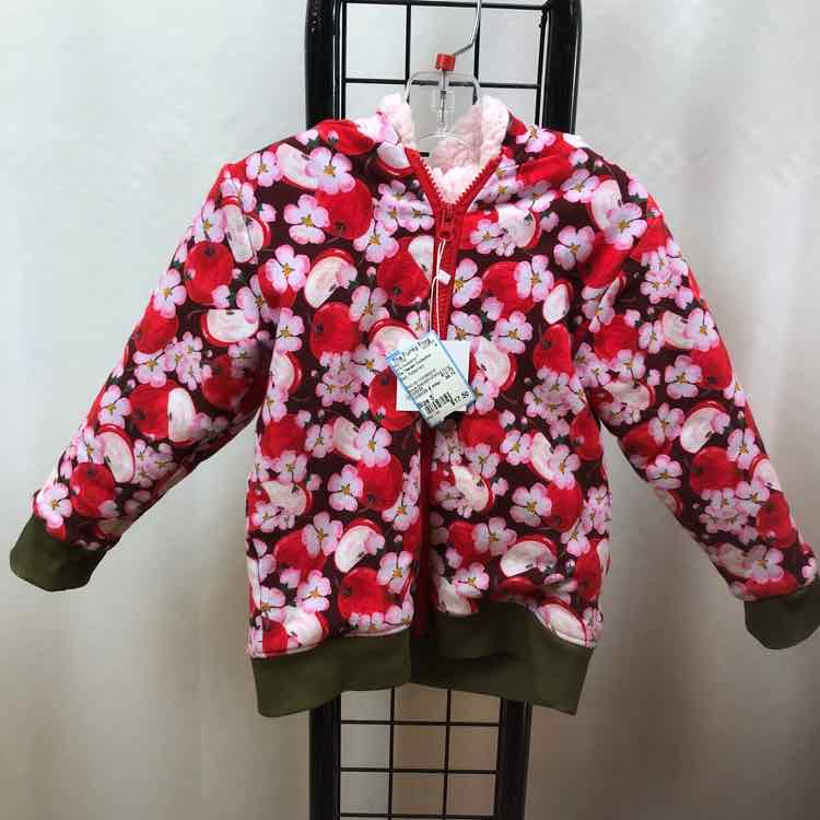 The Teacam Collection Red Patterned Child Size 5 Girl's Sweatshirt