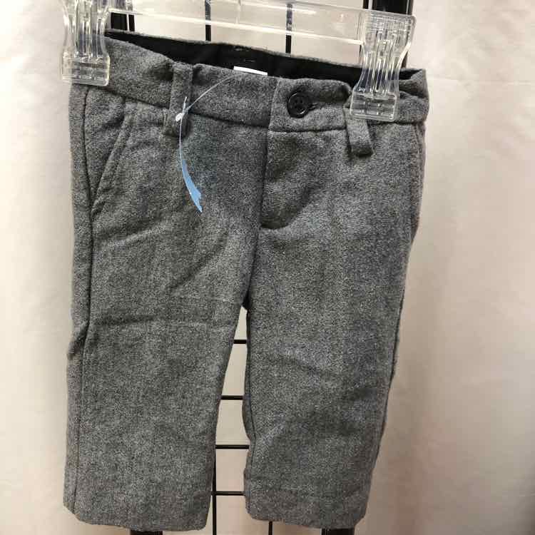 Janie and Jack Gray Solid Child Size 3-6 Months Boy's Pants