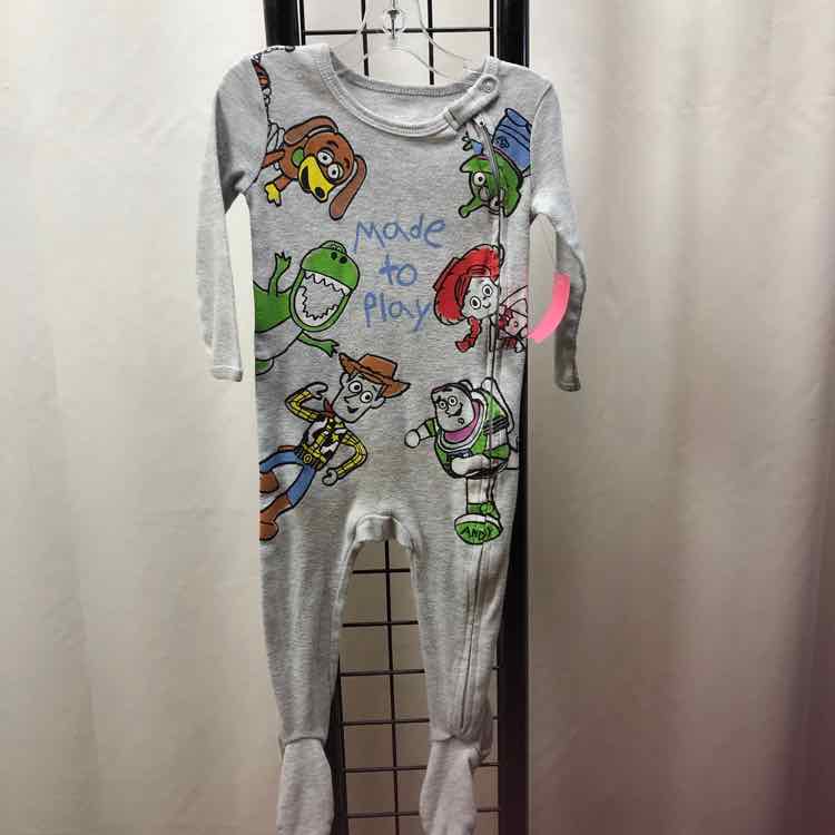 Disney Baby Gray Character Child Size 12 m Boy's Pajamas