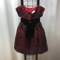 Sweet Pea & Lilli Black Patterned Child Size 2 Girl's Dress