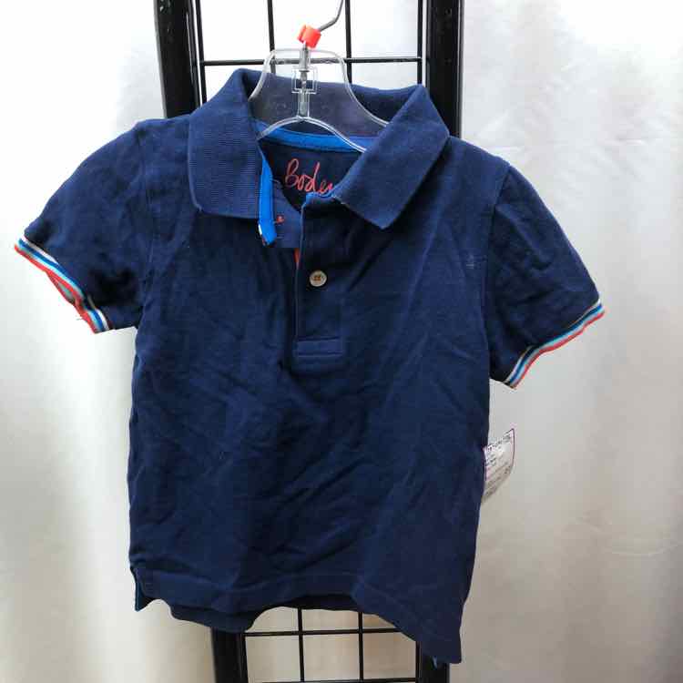 Mini Boden Navy Solid Child Size 2/3 Boy's Shirt
