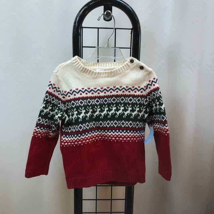 Carter's White Christmas Child Size 24 m Boy's Sweater