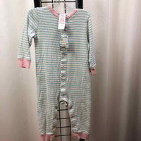 baby Boden Blue Stripe Child Size 12-18 m Girl's Pajamas
