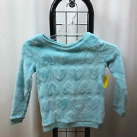Carter's Baby Blue Hearts Child Size 7 Girl's Sweatshirt