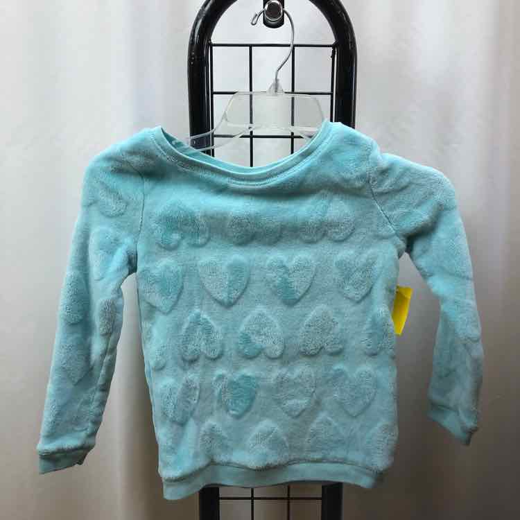 Carter's Baby Blue Hearts Child Size 7 Girl's Sweatshirt