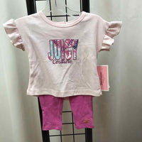 Juicy Couture Pink Logo Child Size 3-6 Months Girl's Outfit