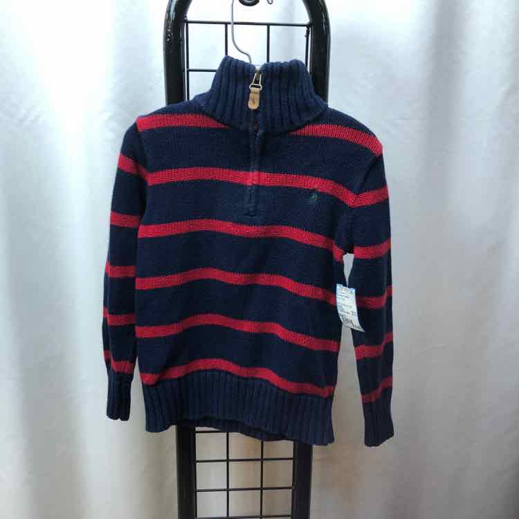 Polo-Ralph Lauren Navy Stripe Child Size 5 Boy's Sweater