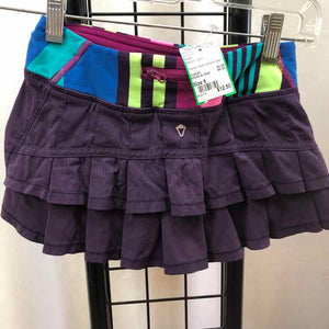 Ivivva Maroon Solid Child Size 6 Girl's Skirt
