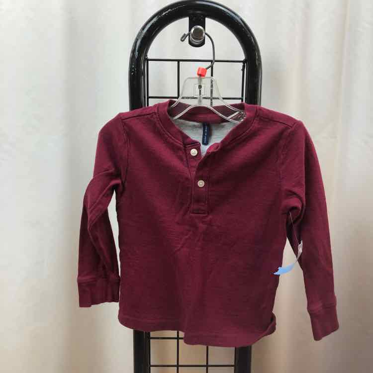 Janie and Jack Red Solid Child Size 2 Boy's Shirt