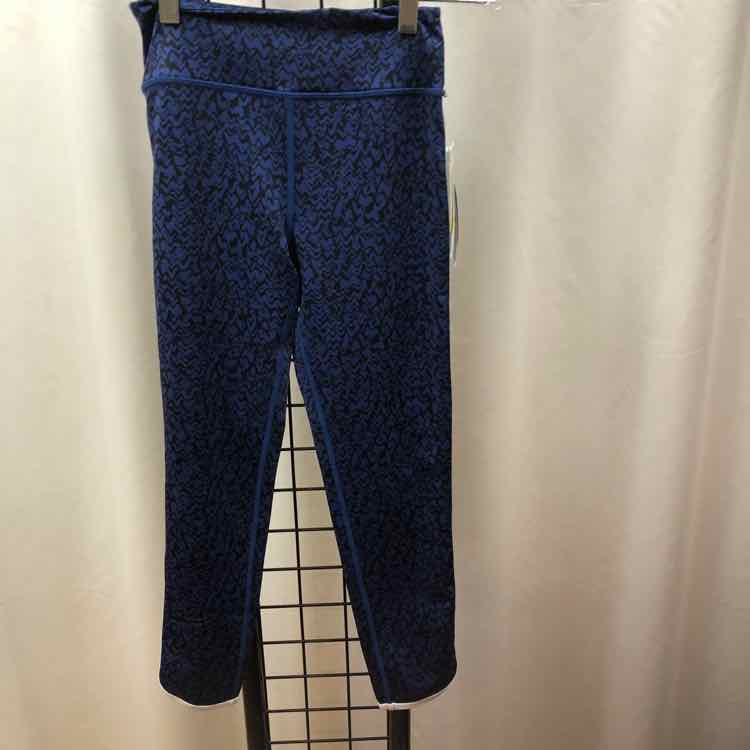 zella Navy Patterned Child Size 8/10 Girl's Leggings