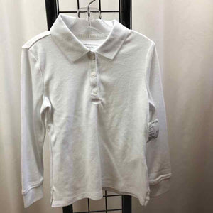 Amazon Essentials White Solid Child Size 4/5 Boy's Shirt