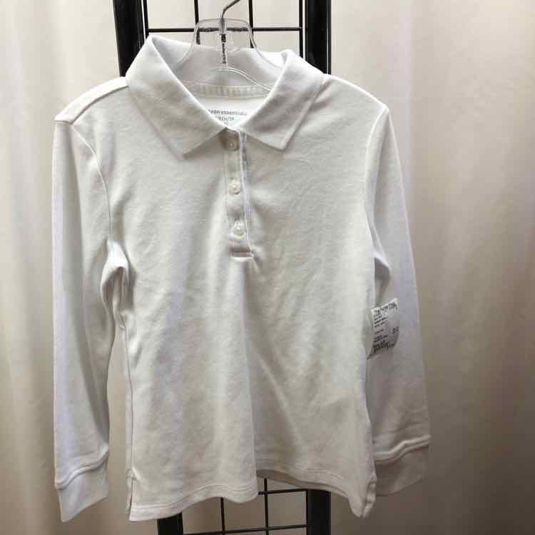 Amazon Essentials White Solid Child Size 4/5 Boy's Shirt