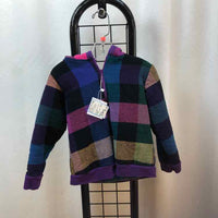The Teacam Collection Rainbow Checkered Child Size 5 Girl's Sweatshirt