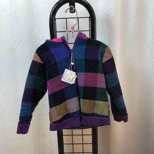 The Teacam Collection Rainbow Checkered Child Size 5 Girl's Sweatshirt