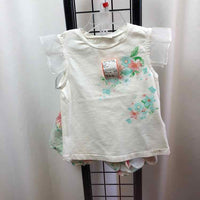 Mayoral White Floral Child Size 5 Girl's Outfit
