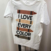 Children's Place White Graphic Child Size 4 Boy's Shirt