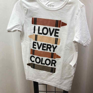 Children's Place White Graphic Child Size 4 Boy's Shirt