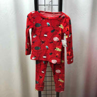 Cat & Jack Red Christmas Child Size 3 Boy's Pajamas