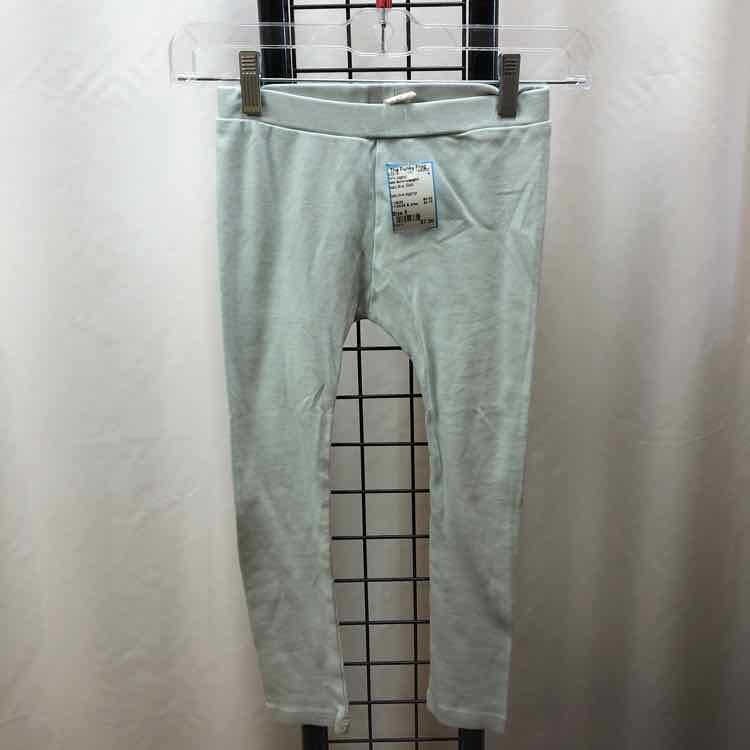 Kate Quinn orangics Baby Blue Solid Child Size 6 Girl's Leggings