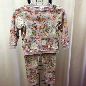 Posh Peanut Lavender Floral Child Size 7 Girl's Jogging Suit