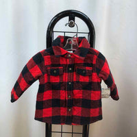Carter's Red Checkered Child Size 12 m Boy's Jacket