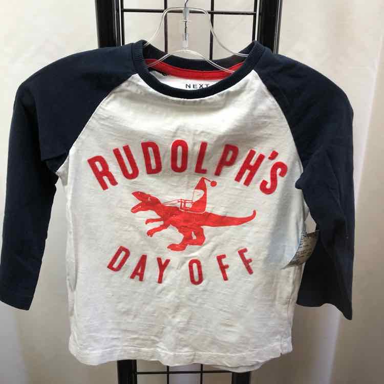 NEXT White Christmas Child Size 2/3 Boy's Shirt