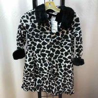 Blueberi Blvd Black Animal Print Child Size 4 Girl's Dress