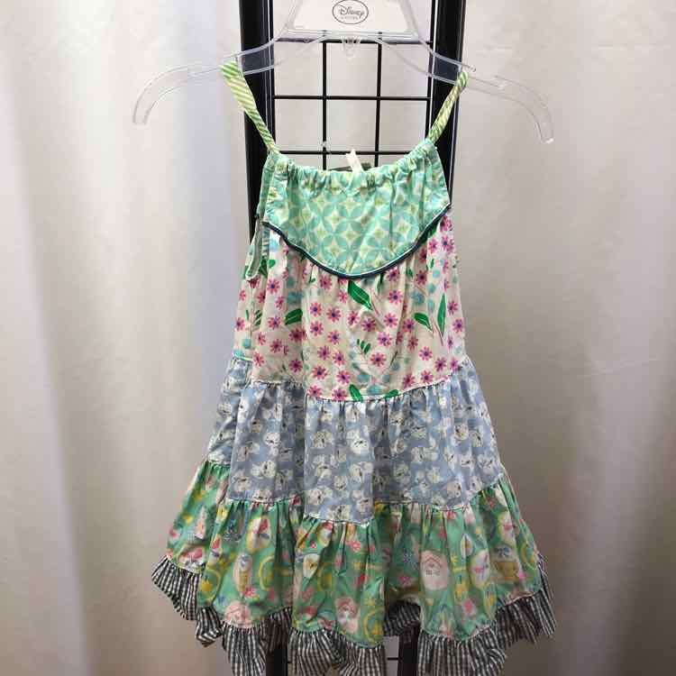 Matilda Jane Multi-Color Patterned Child Size 4 Girl's Dress