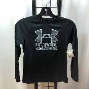 Under Armour Black Logo Child Size 7/8 Boy's Shirt