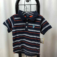 US Polo Assoc. Navy Stripe Child Size 24 m Boy's Shirt